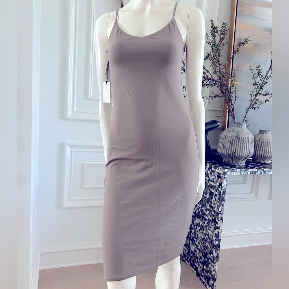 NEW Babaton Contour Knit Slip Dress Body Con Shapewear Dress